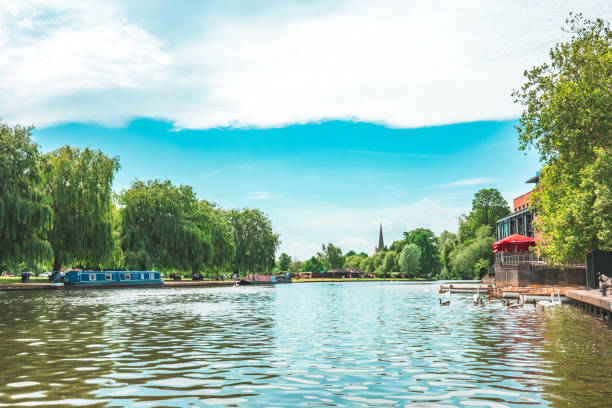 istock River Landscape in Stratford upon Avon, England 1588307504