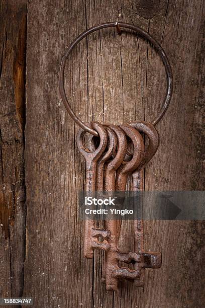 Old Keys Stock Photo - Download Image Now - Antique, Backgrounds, Bunch