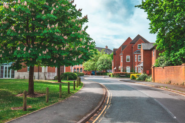 istock Brick Houses in a Typical English Town 1588352106