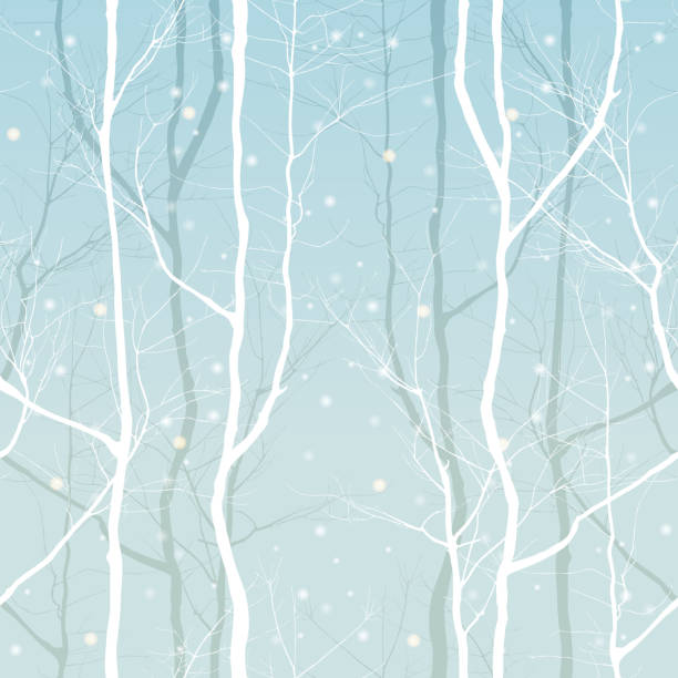 drzewa seamless - pattern wood backgrounds repetition stock illustrations