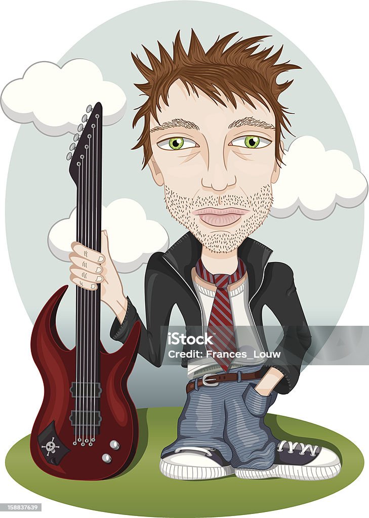 Rock star - Lizenzfrei Bassinstrument Vektorgrafik