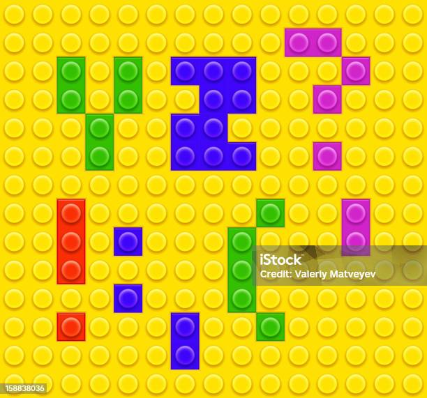 Legoblöcke Alphabet 5 Stock Vektor Art und mehr Bilder von Alphabet - Alphabet, Spielzeug, Ziegel