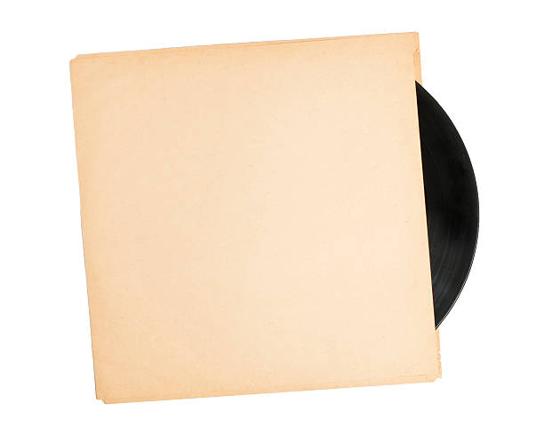 istock A vintage record in a blank white sleeve 158839436