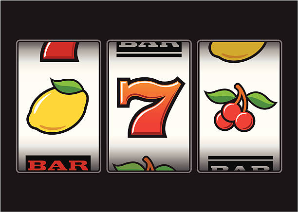 Slot Machine symbols Slot Machine symbols vector illustration casino illustrations stock illustrations
