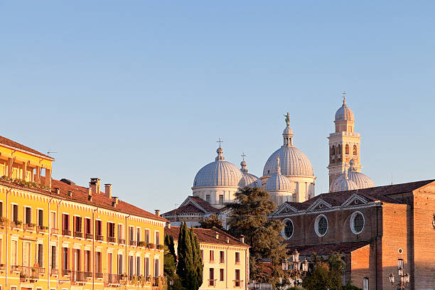 istock houses on Prato della Valle with a view Basilica 158842659