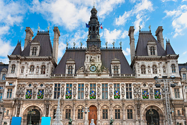 istock Hotel de Ville (City Hall of Paris), France. 158844892