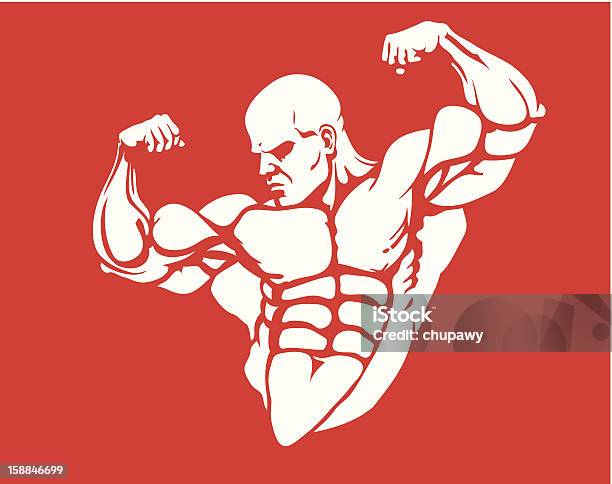 Bodybuilder - Arte vetorial de stock e mais imagens de Adulto - Adulto, Atividade, Atleta