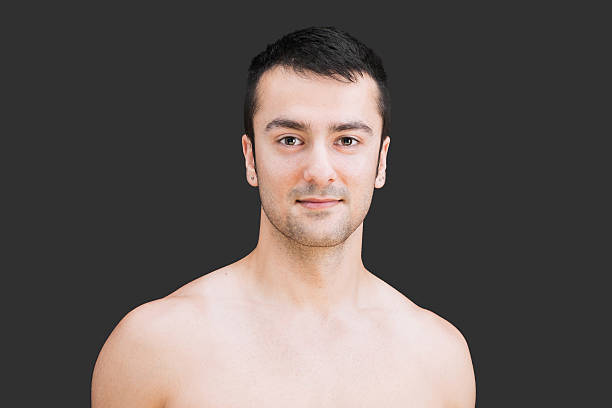 istock Healthy clean happy shirtless man 158847340