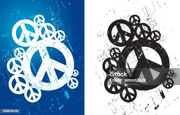 Simboli Della Pace - Immagini vettoriali stock e altre immagini di Simboli della pace - Simboli della pace, Simbolo della pace, Blu