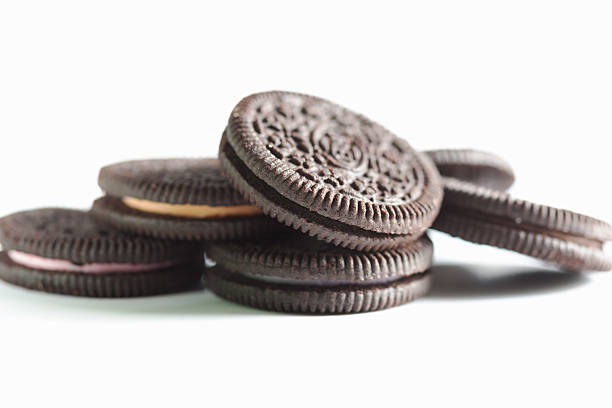 istock pile of chocolate cookie with cream 158851166