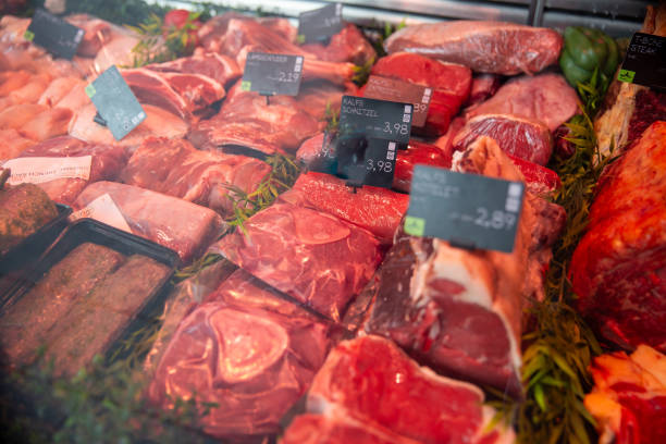 istock Variety of raw meat 1588527793