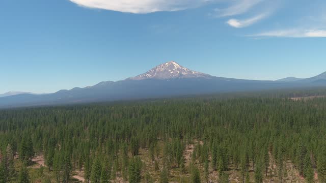 Aerial View of Mt. Shasta in Northern California