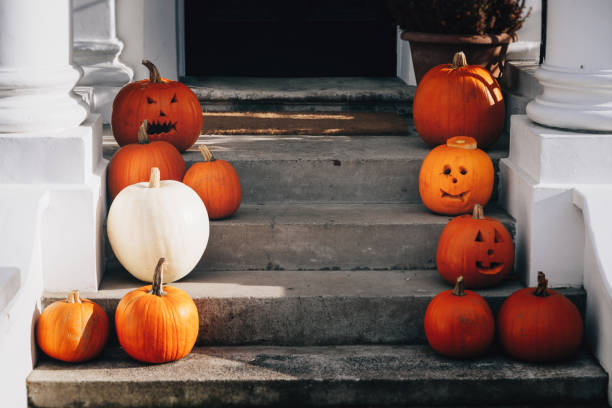 istock Autumn holiday pumpkin arrangement 1588587224