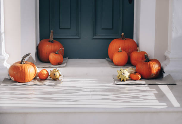 istock Autumn holiday pumpkin arrangement 1588588870
