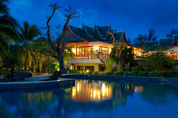 istock Oriental style architecture in Thailand 158860443