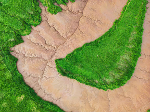 istock Aerial View of Tidal River 1588623902