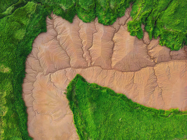 istock Aerial View of Tidal River 1588623991