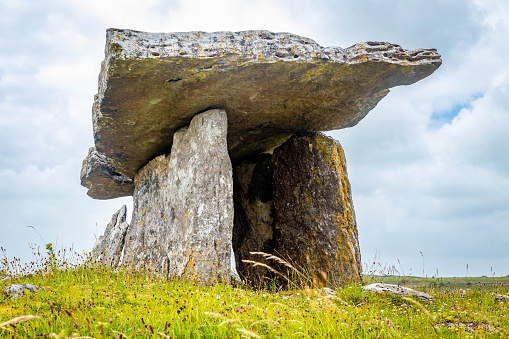 Poulnabrone Tomb prehistoric monument in Burren Ireland celtic portal