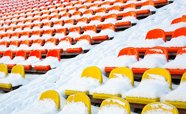 istock Stadiums winter covered with snow 158868261