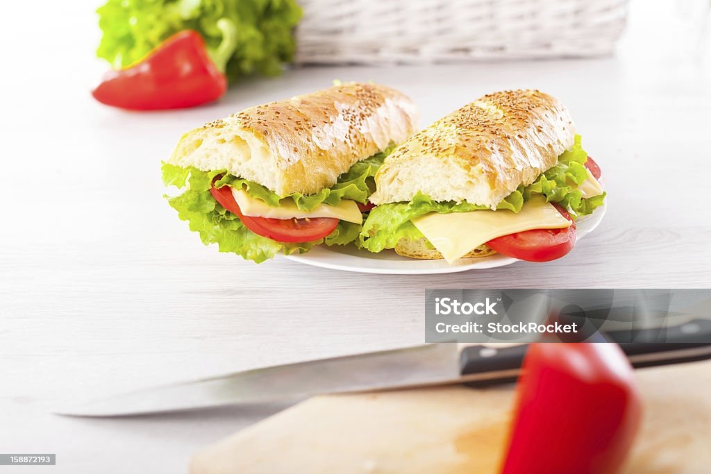신선하고 맛있는 샌드위치 - 로열티 프리 0명 스톡 사진