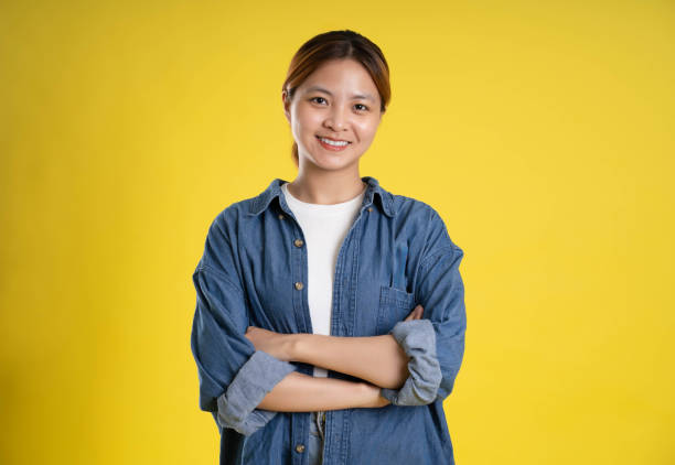 istock image of asian female students posing on a yellow background 1588737063