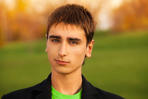 istock Portrait of confident young man 158876008