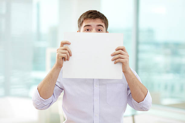 istock Peeking out of paper 158877292