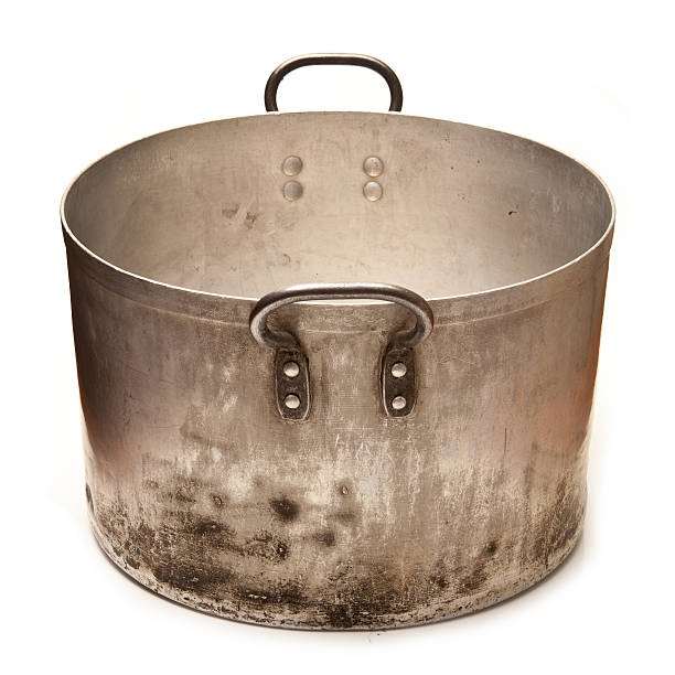 istock Large metal saucepan 158877660