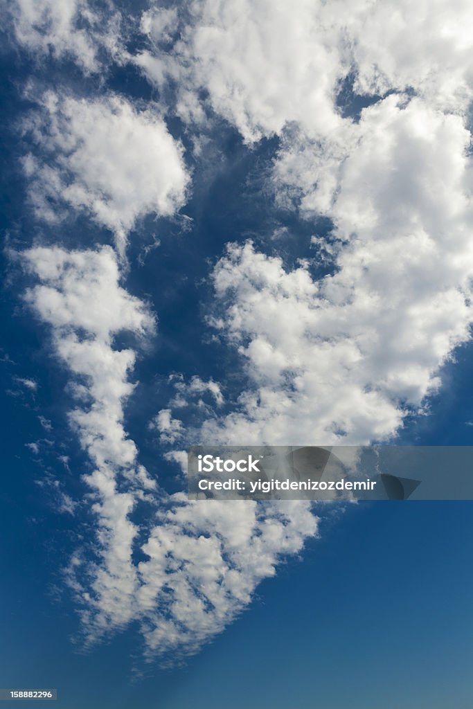 Cloudscape de fundo - Foto de stock de Azul royalty-free