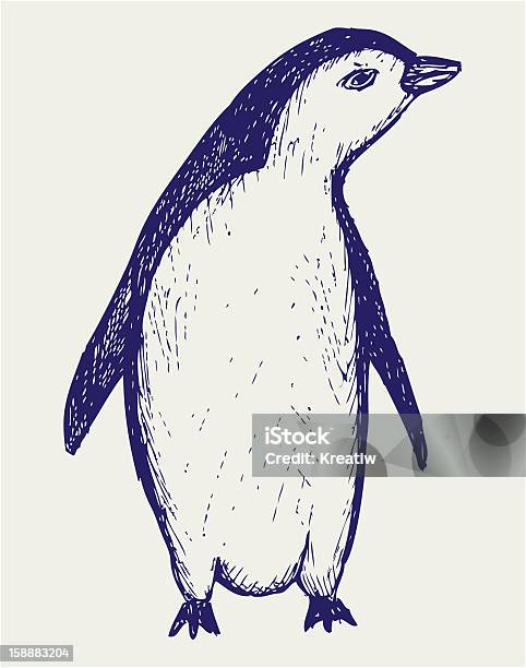 Ilustración de Pingüino De Sketches y más Vectores Libres de Derechos de Abstracto - Abstracto, Animal, Arte