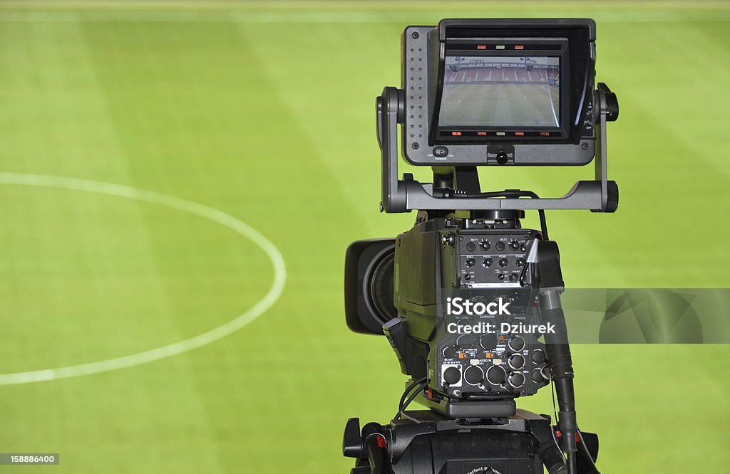 TV-Kamera - Lizenzfrei Fußball Stock-Foto