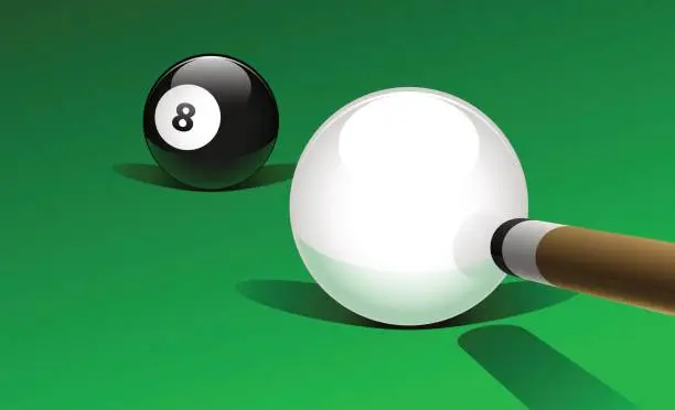 Vector illustration of Pool game