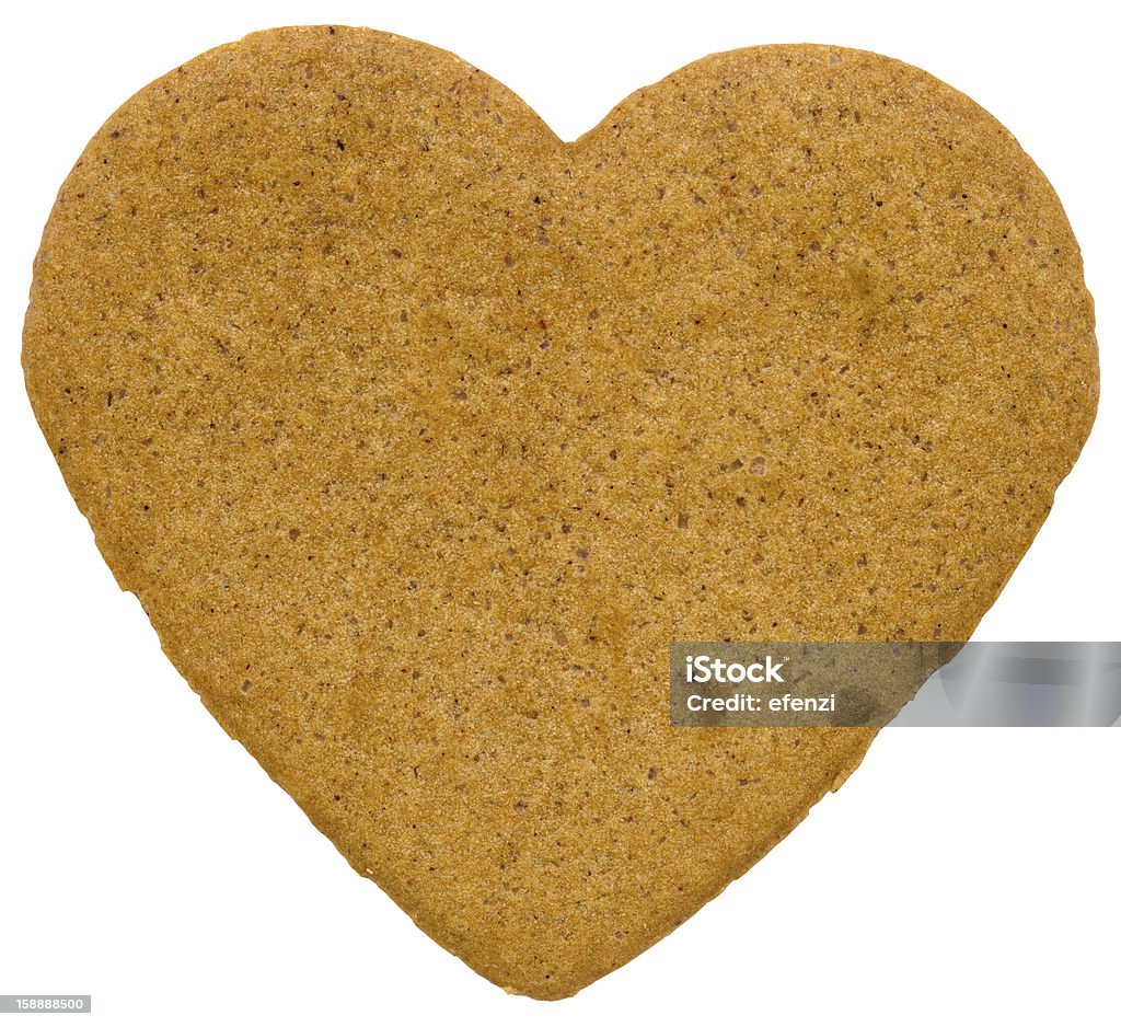 Canela em forma de coração de cookies - Royalty-free Alimentação Não-saudável Foto de stock