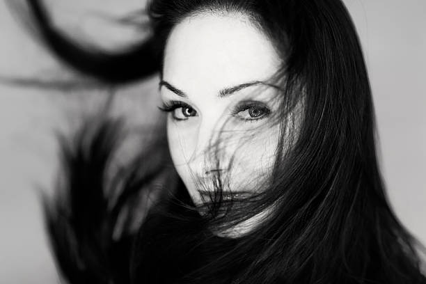 istock Woman With Wind-Blown Hair 158888536