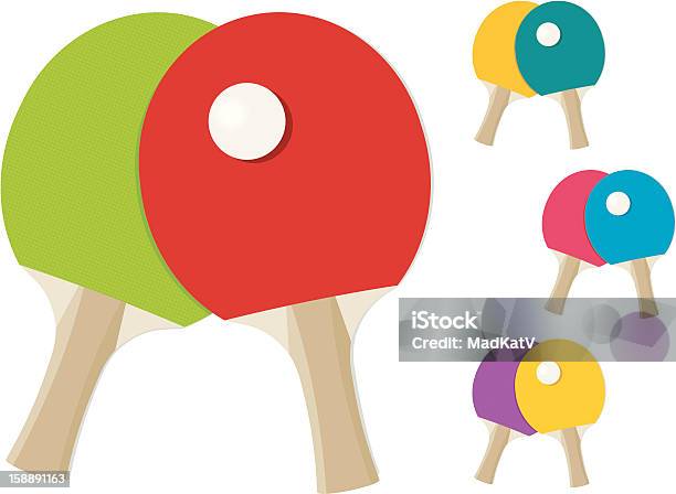 Ping Pong Rackets Stock Illustration - Download Image Now - Badminton Racket, Clip Art, Cut Out