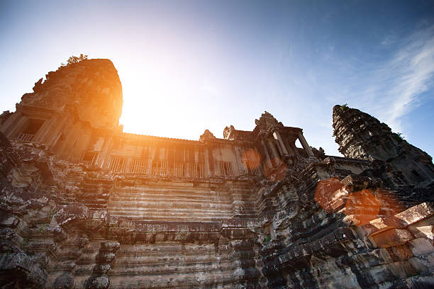 angkor wat, do camboja - destrination - fotografias e filmes do acervo