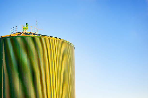 Impianto di biogas Silo - foto stock