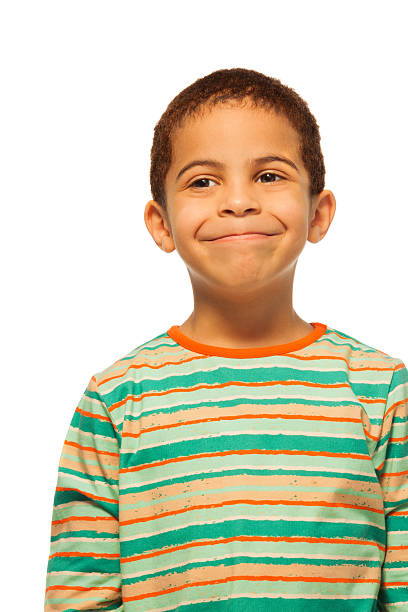 istock Portrait of happy black boy 158892517