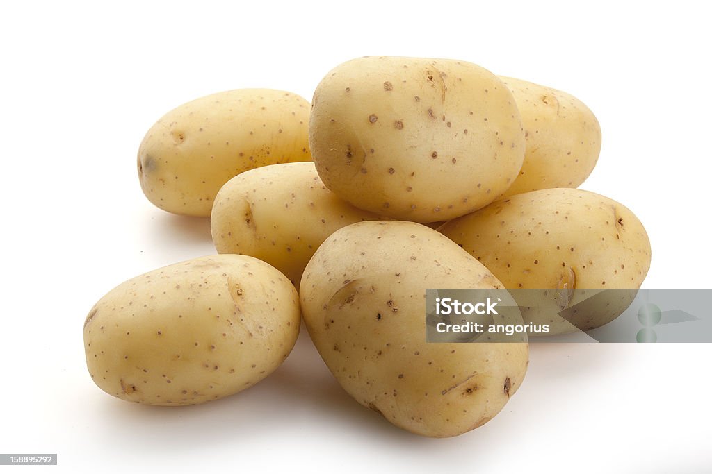 Potato Handful of potatoes on the white background Cut Out Stock Photo