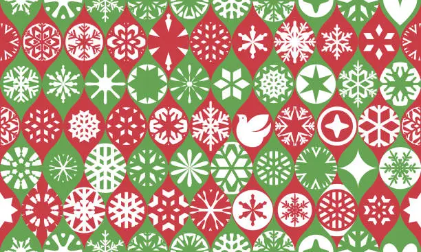 Vector illustration of Seamless abstract Christmas pattern