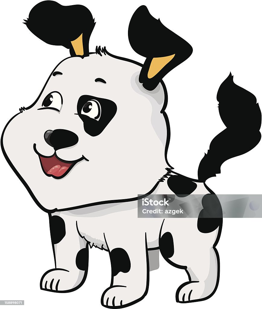 Souriant chien - clipart vectoriel de Animaux de compagnie libre de droits