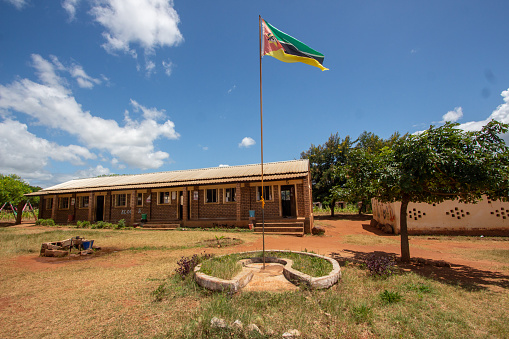A public primary school building in rural Mozambique