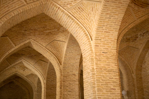 istock The portico of fired bricks in a large mosque in Bukhara 1589039032