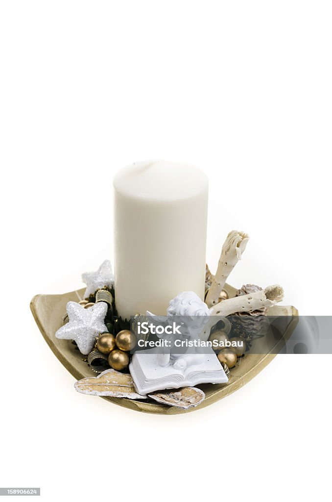 Composizione di Natale - Foto stock royalty-free di Candela - Attrezzatura per illuminazione