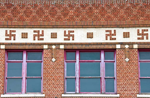 istock Building with swastika brickwork in Wyoming 158909309