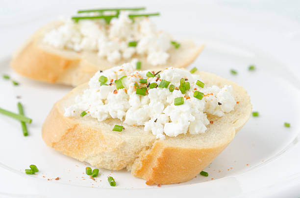 istock baguette with cottage cheese and green onions 158909470