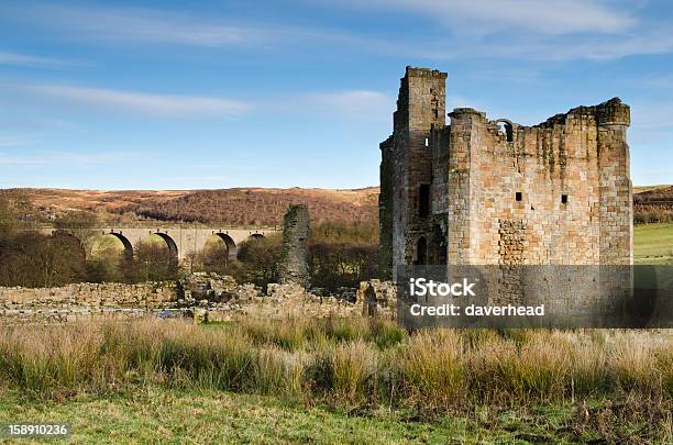 Edlingham Viaduct Y Castillo Foto de stock y más banco de imágenes de Aire libre - Aire libre, Arquitectura, Castillo - Estructura de edificio