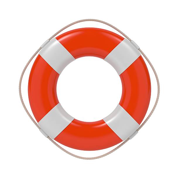 istock Lifebuoy Isolated on White. 158910846