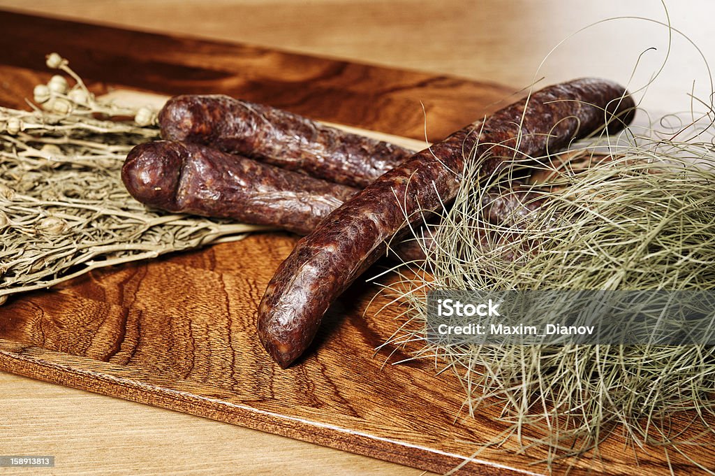 Home made sausages Close-up Stock Photo