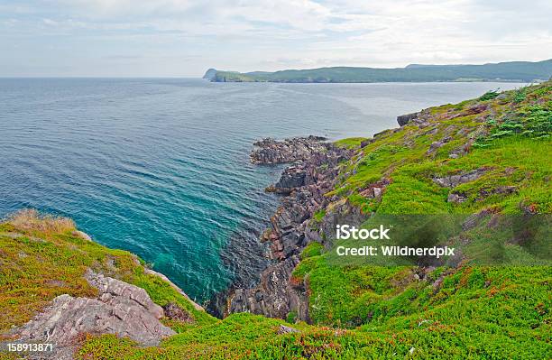 Summer Views On A Coastal Trail Stock Photo - Download Image Now - Atlantic Ocean, Awe, Beach